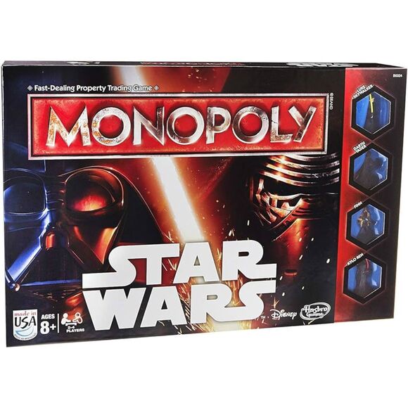 Monopoly Game Star Wars The Force Awakens Edition Disney Hasbro - Picture 1 of 4